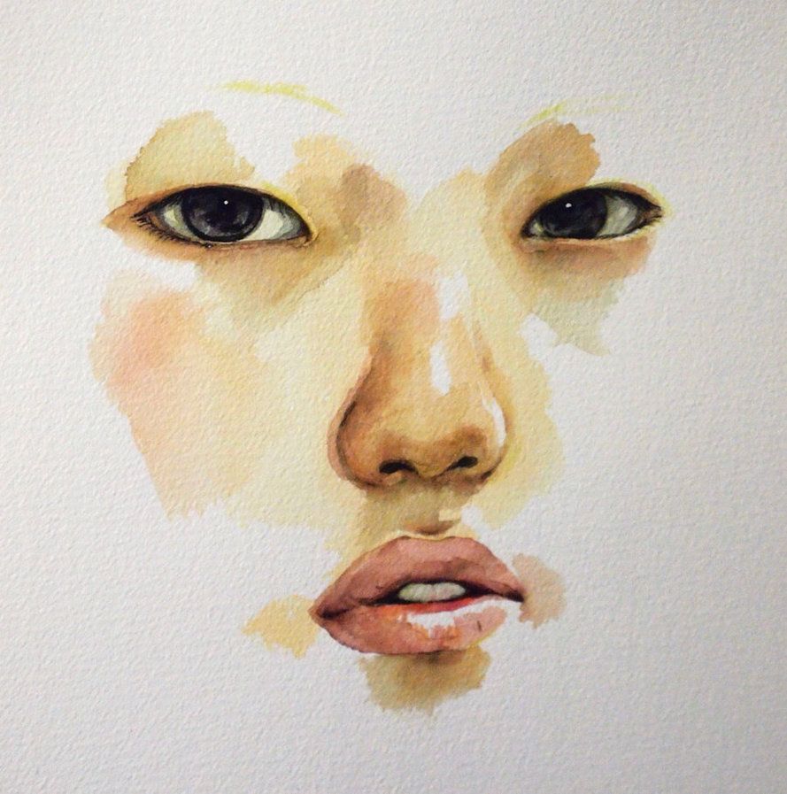 889x897 Self Portrait In Watercolor By ~zerostates The Art