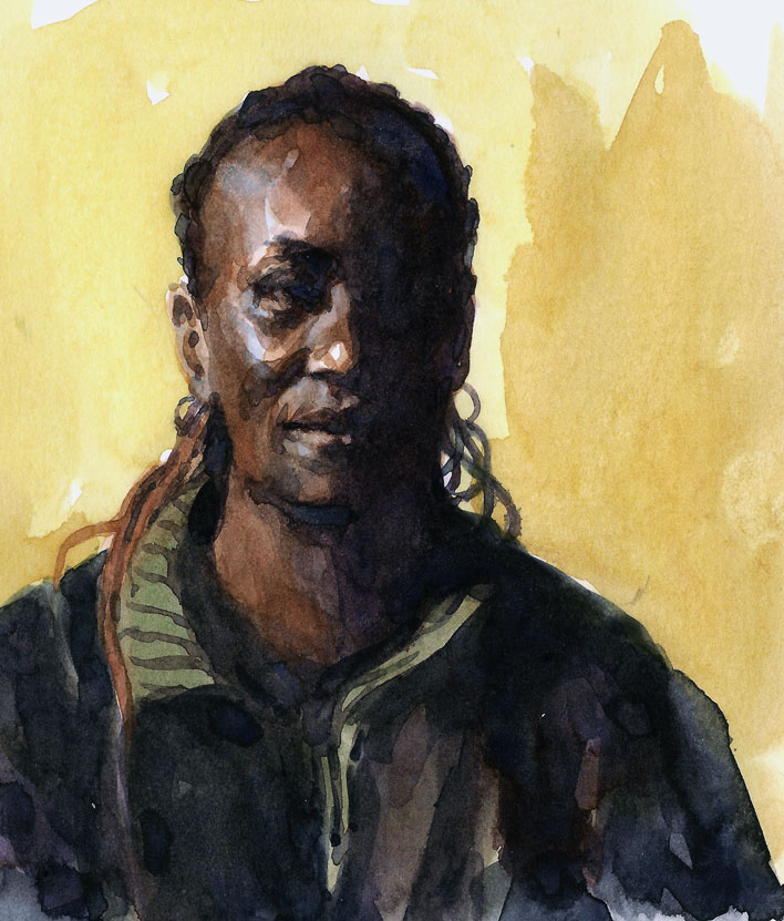 708x831 Art In A Busy World Painting Watercolor On Plate Finished Bristol