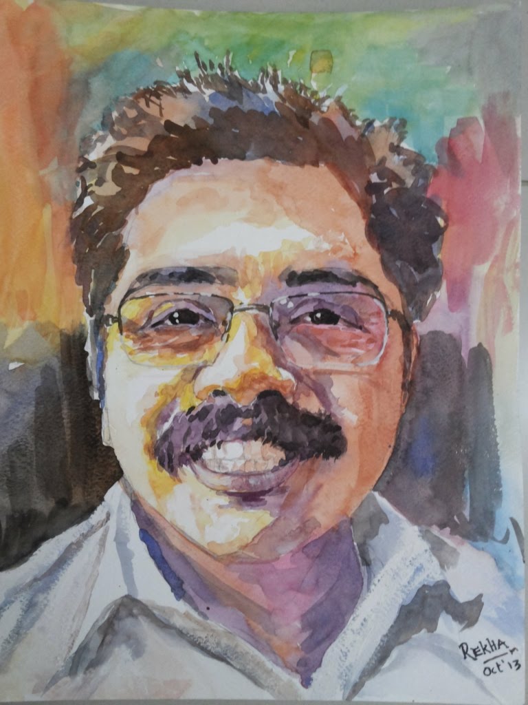 768x1024 Watercolor Painting Demonstration On Portrait By Rekha H