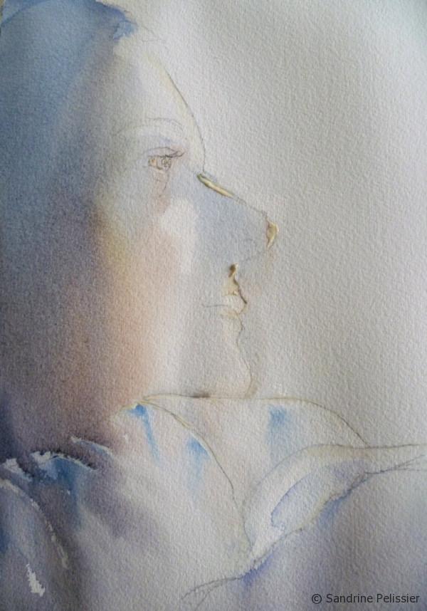 600x858 Watercolor Portrait Step By Step Painting Tutorial Self Portrait