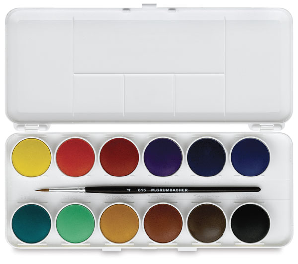 600x531 Grumbacher Watercolor Pan Sets