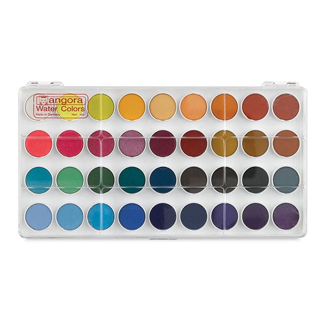 650x650 Talens Angora 36 Pan Watercolor Set