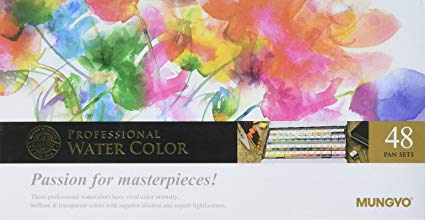 425x220 Mungyo Professional Watercolor Pan Set Of 48 Shades