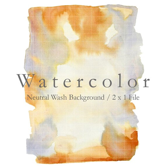570x570 Watercolor Neutral Background 10x7.7 Shades Of Rust Etsy