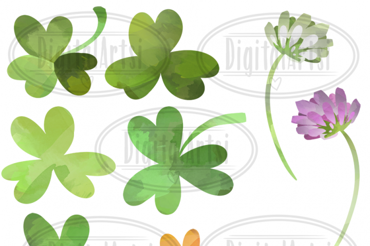720x479 Watercolor Clover Clipart By Digitalartsi