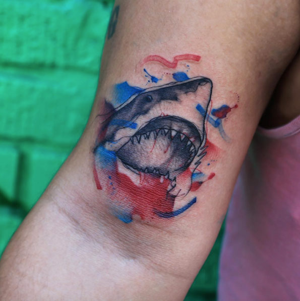 595x596 Shark Tattoo 40 Tattoo Ideas That Will Prove The Beauty Of These