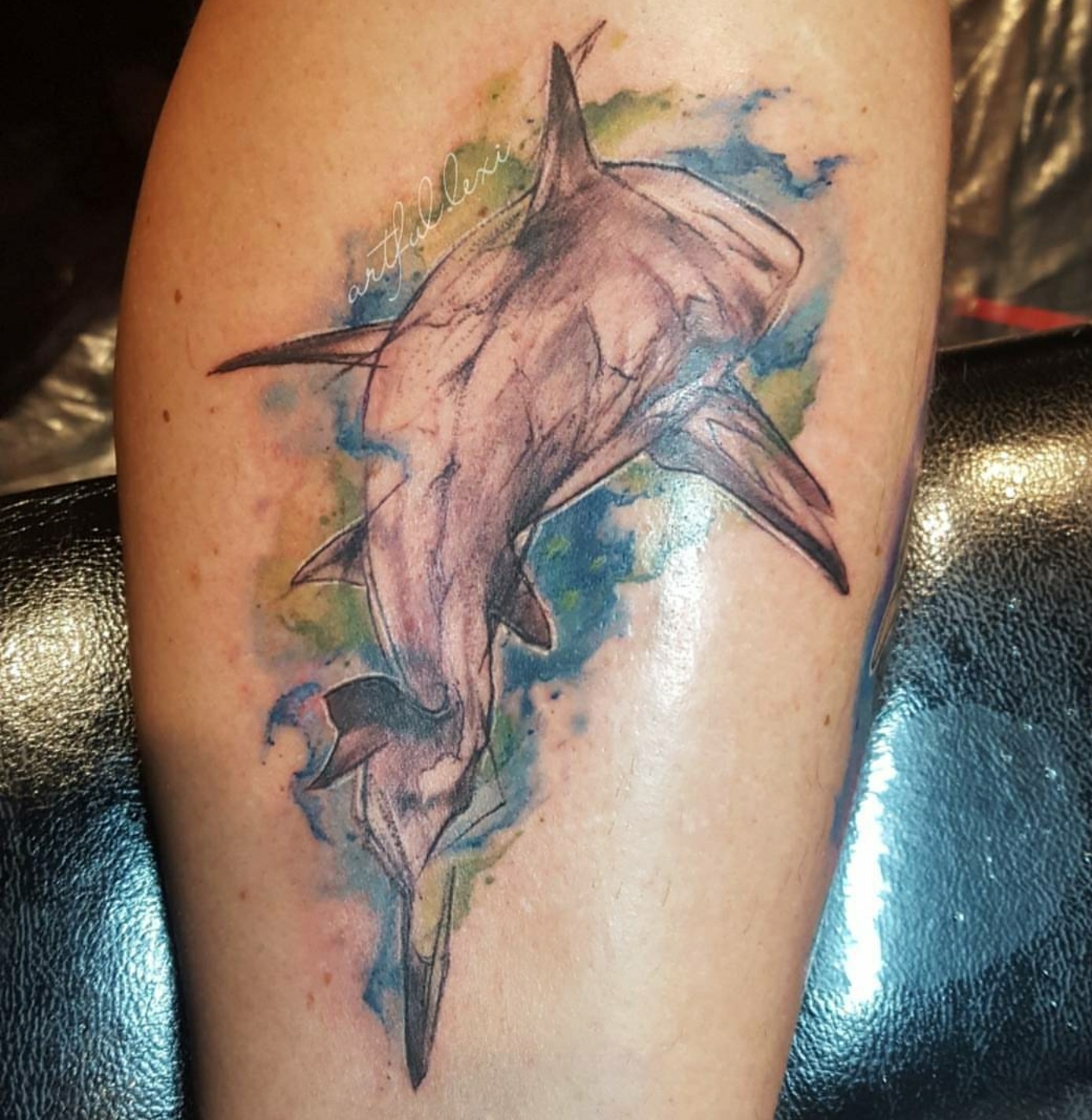 Watercolor Shark Tattoo At GetDrawings Free Download