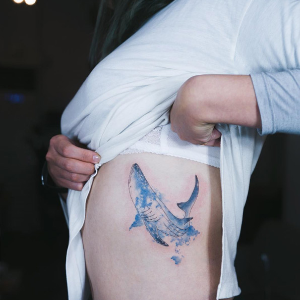 595x594 7 Shark Tattoos That Will Leave Your Jaws Dropped Custom