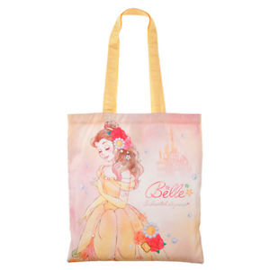 300x300 Japan Disney Beauty Beast Princess Belle Watercolor Eco Bag