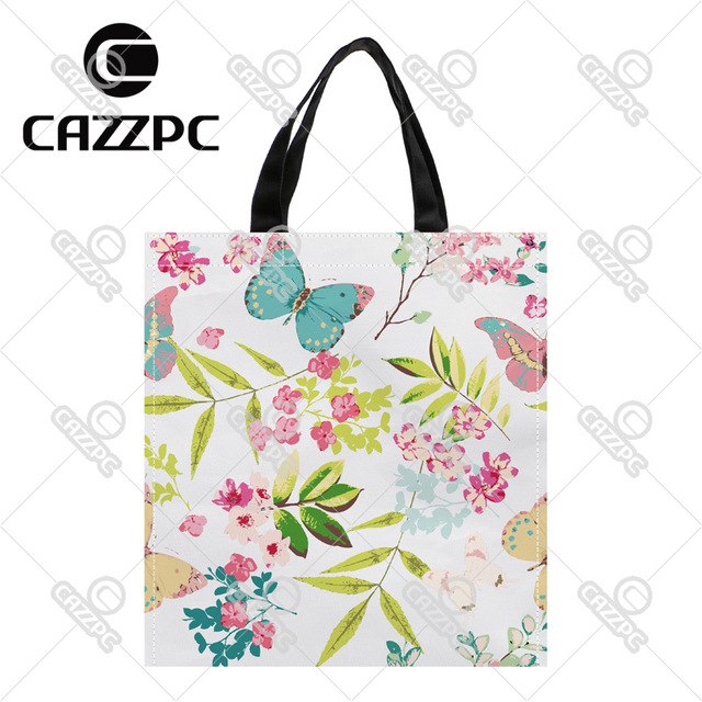 640x640 Watercolor Colorful Spring Tropical Flower Butterfly Print Custom