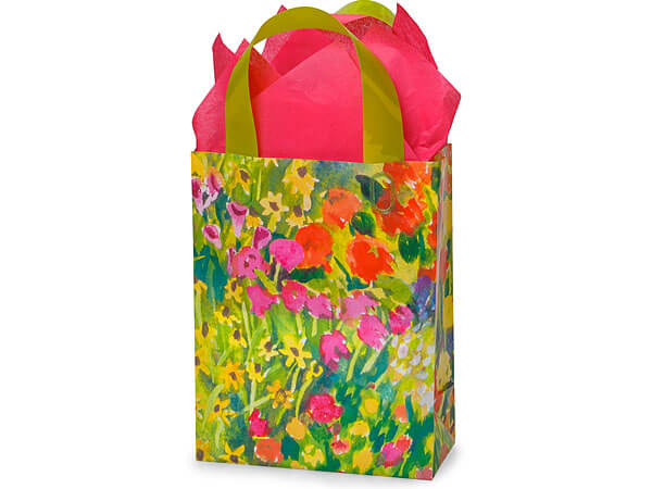 600x450 Watercolor Garden Plastic Shopping Bags Nashville Wraps