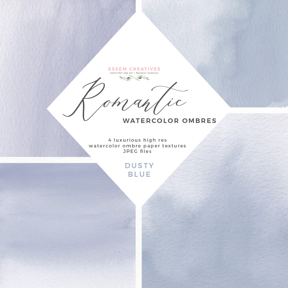 1000x1000 Dusty Blue Watercolor Backgrounds Splashes For Wedding Invitations