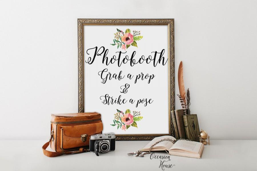 900x600 Photo Booth Sign,wedding Photobooth Sign,watercolor Wedding Signs