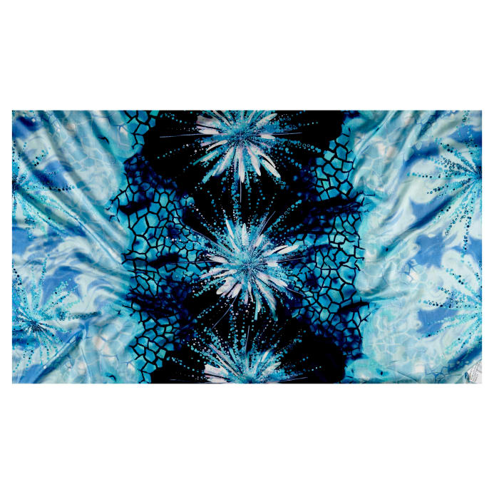 693x693 Silk Chiffon Watercolor Asterisk Pinklue