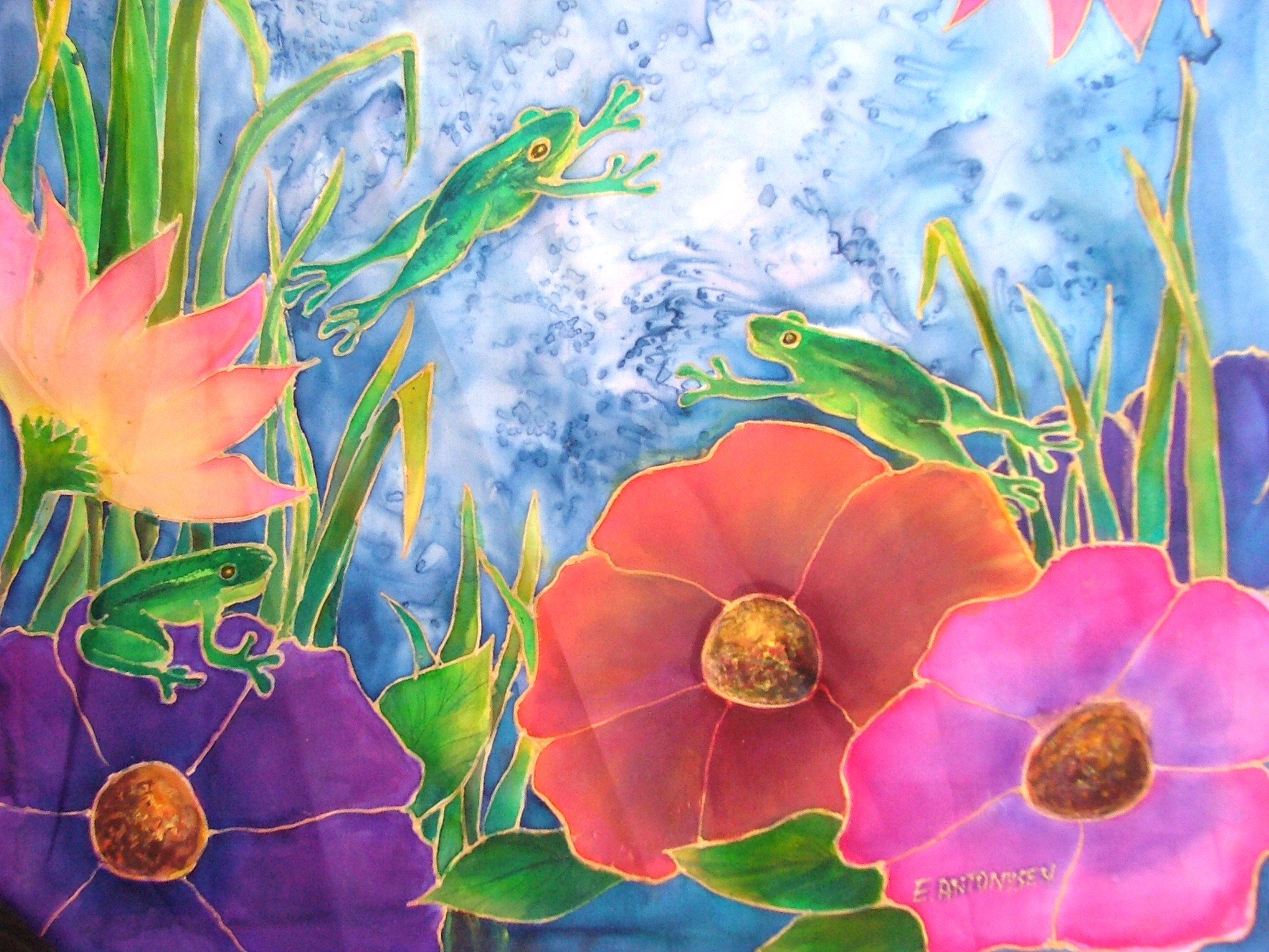 2048x1536 Silk Painting Demo Using Gutta Resist Technique Evantart