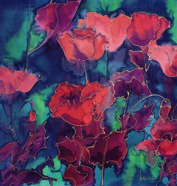 345x363 Virginia Wilson Silk Paintings Artpromotivate