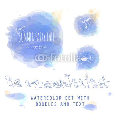 400x400 Simulation Of Watercolor Stain With Text. The Perfect Solution For