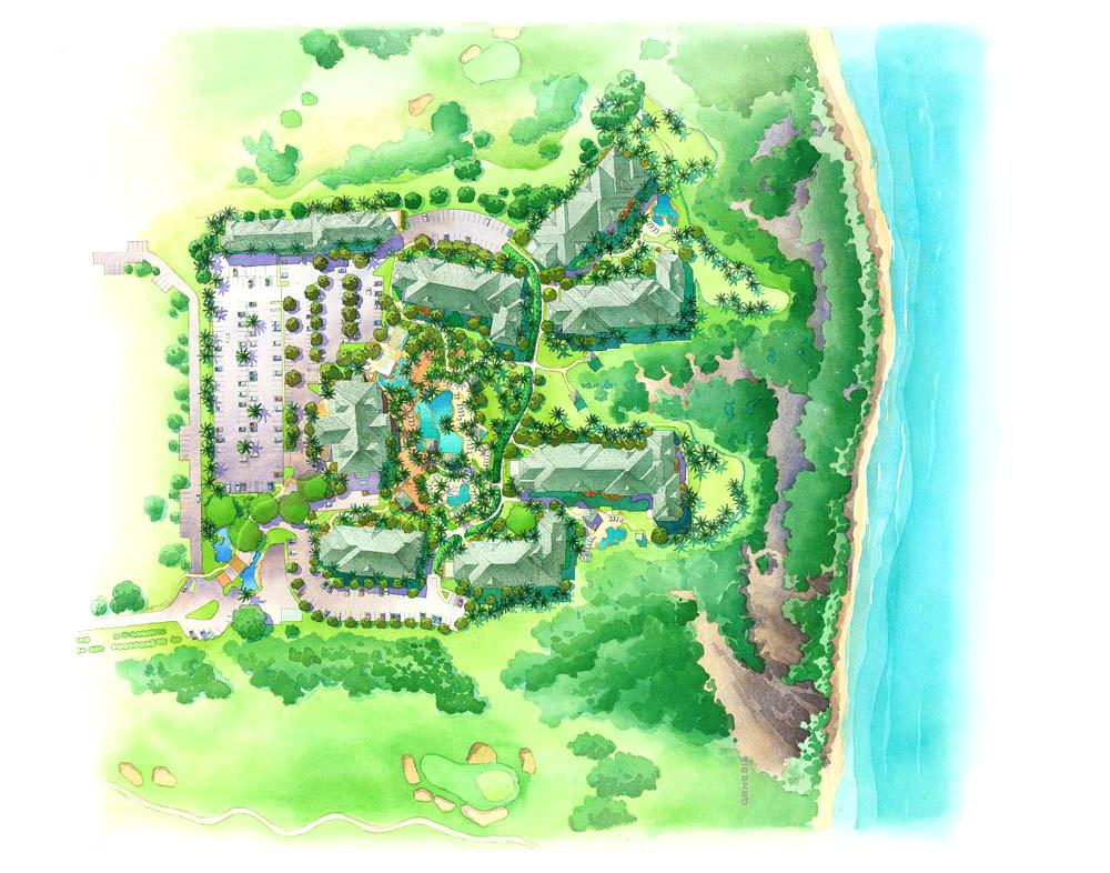 1000x786 Site Plan Architecture Architectural Rendering Site Plan Color Up