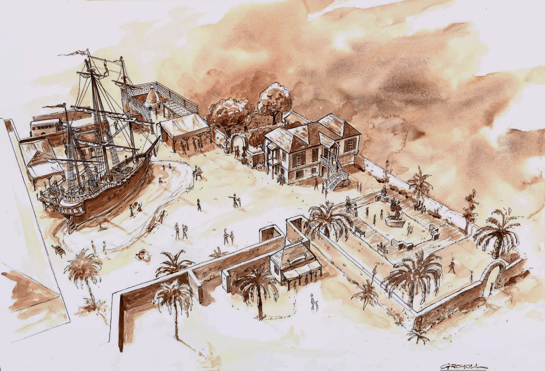 1800x1225 Watercolor Site Plan