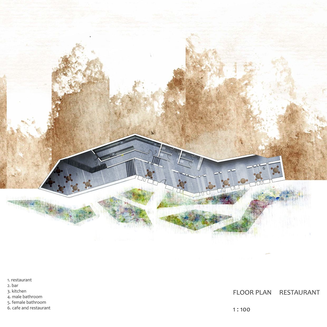 1240x1240 Watercolor Plan Arch Watercolor, Environment And