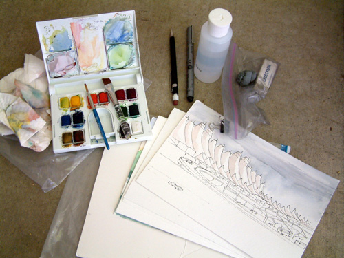 500x375 Watercolor Sketching Kits