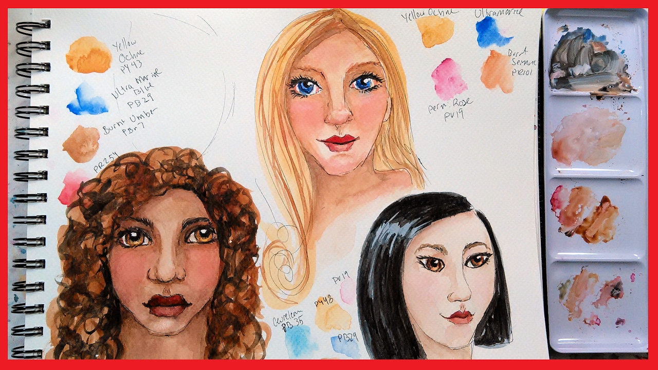 1280x720 Tips For Mixing Skin Tones In Watercolor