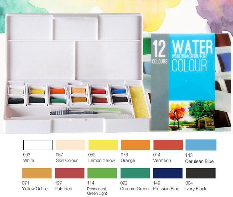 800x678 Watercolor Paint Set