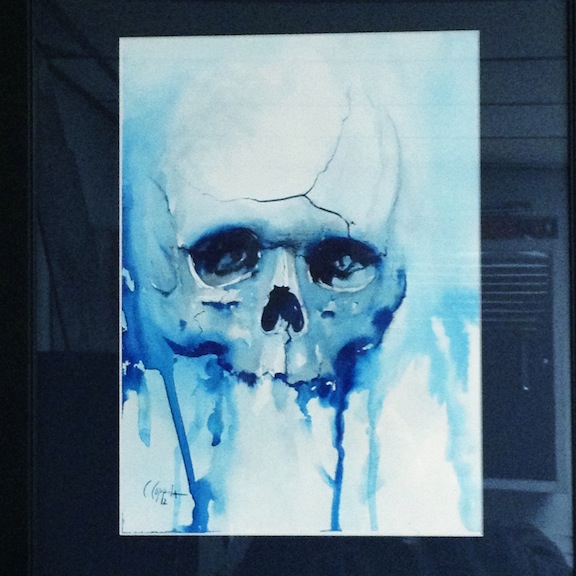576x576 Watercolor Skull