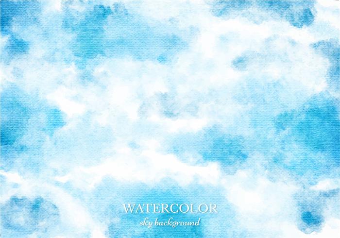 700x490 Vector Blue Watercolor Sky Background