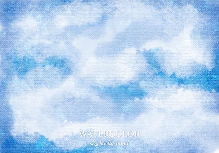 700x490 Vector Watercolor Sky Background