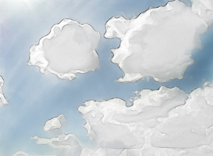 750x550 Watercolor Sky By Lily Azalea