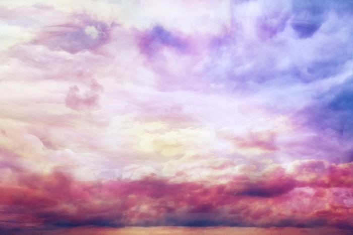 700x467 Watercolor Sky Texture, Background Pink Clouds Sticker Pixers