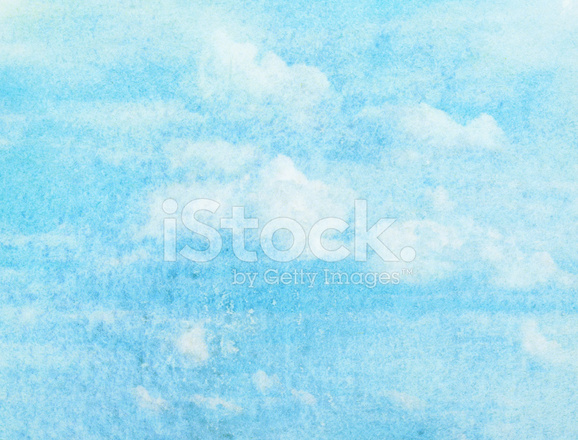 578x440 Blue Watercolor Cloud And Spring, Summer Stock Vector