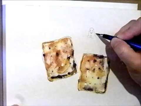 480x360 All Raisin Watercolor Painting Watercolor