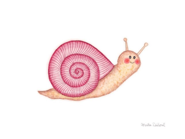 642x484 Snail Nursery Art. Garden Nursery Art Print. Snail Watercolor Etsy