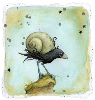 320x335 Snail Two Watercolor By Leontine Greenberg Trampt Library