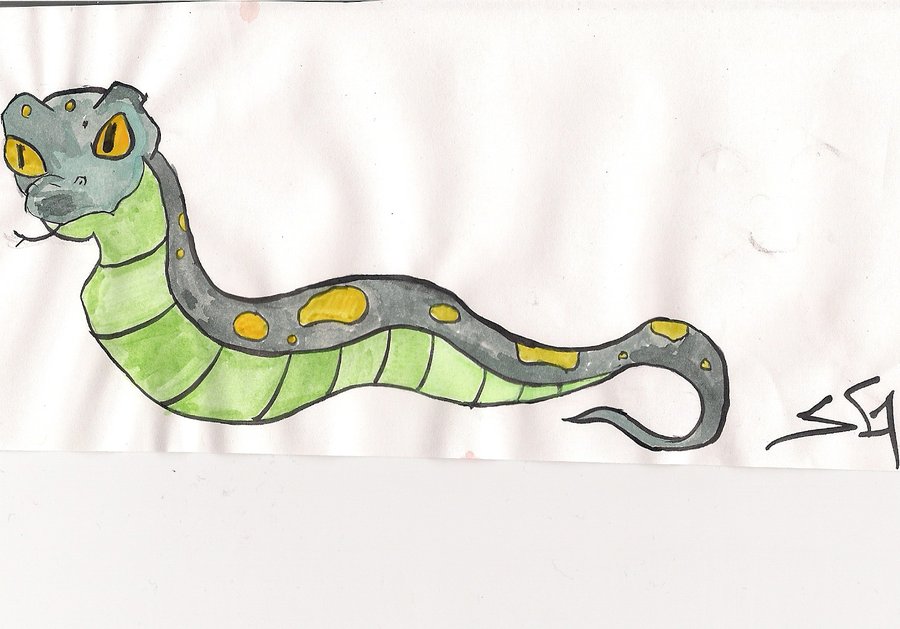 900x629 Watercolor Snake By Simmy58