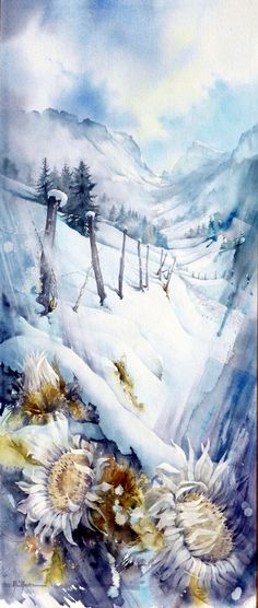 Watercolor Snow