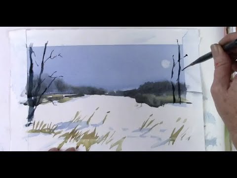 480x360 Painting Snow In Watercolor