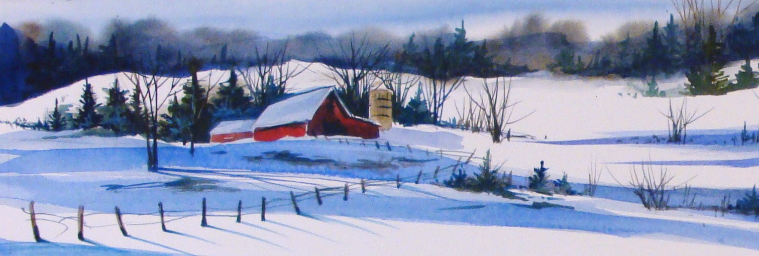 1511x510 Kathy Los Rathburn, Watercolorist Snow In July