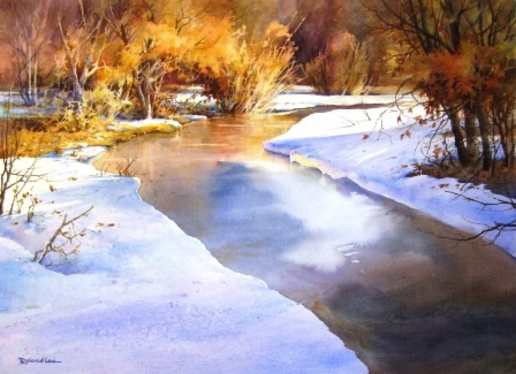 1024x742 Watercolor Painting Tutorial Inspirational How To Paint A Snow