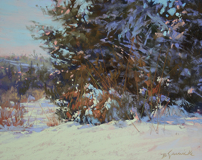 700x554 Color Temperature In The Sunny Snow Scene Painting The Poetic