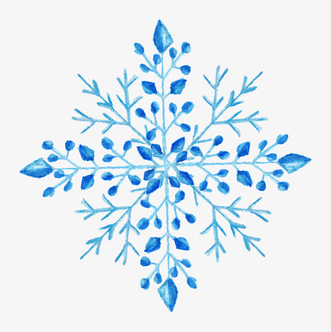 650x651 Snowflake Hand Painted Watercolor Design, Snowflake Vector