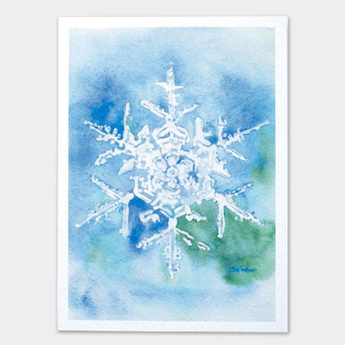 500x500 Snowflake Watercolor Painting Christmas Card Set Susan Windsor