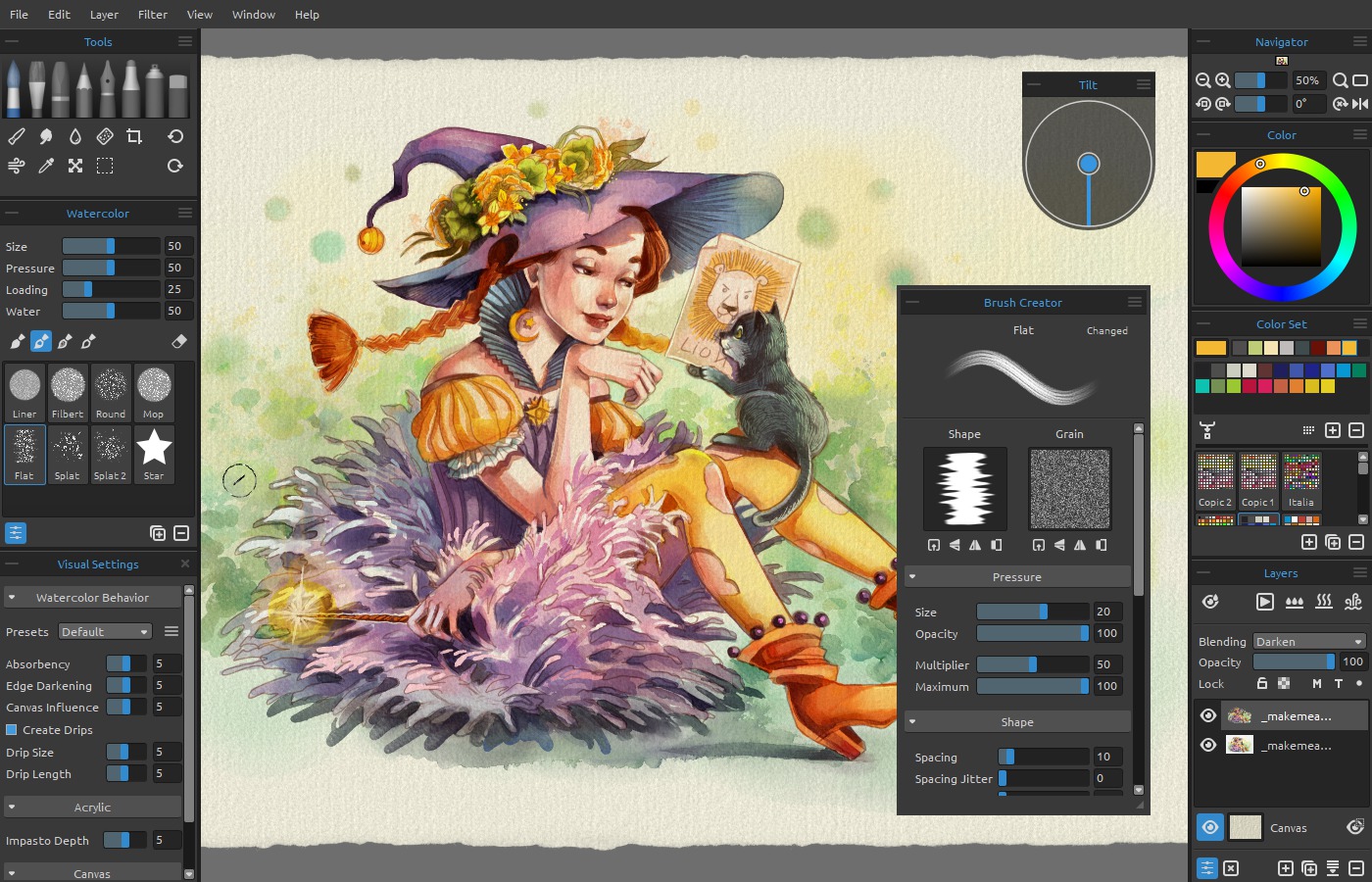 1400x900 Rebelle Real Media Paint Software