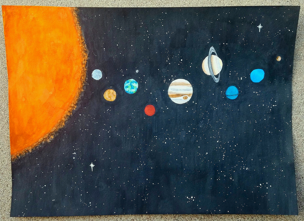 1024x746 Solar System Watercolor Painting I Just Finished