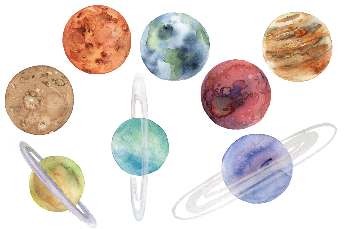 1160x772 Images Of Watercolor Solar System Art
