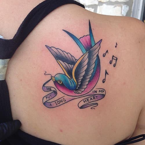 500x500 Deep Meaning Of A Sparrow Tattoo Inkdoneright