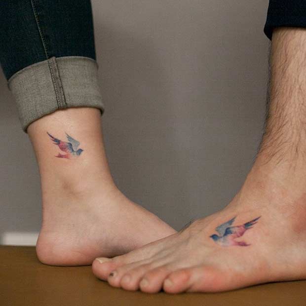620x620 61 Cute Couple Tattoos That Will Warm Your Heart