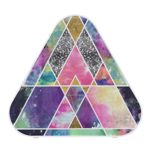 500x500 Cool Abstract Geometric Triangles Watercolor Speaker Speakers